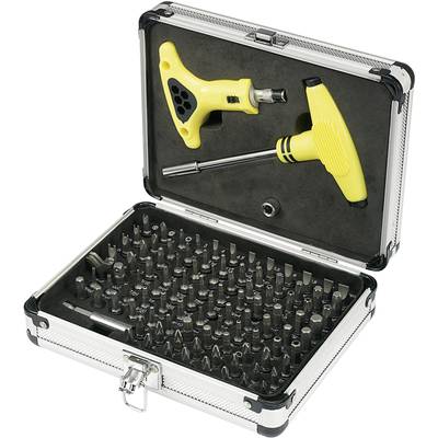 Basetech 829744 sada bitov, 105-dielna, plochý, krížový PH, krížový PZ, inbus, vnútorný ITX (TX), ITX BO, ITX, vnútorný