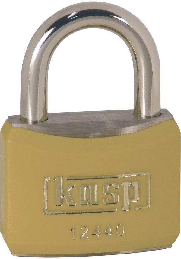 Kasp K12440YELD visiaci zámok 40 mm zámky s rôznymi kľúčmi   zlatožltá na kľúč