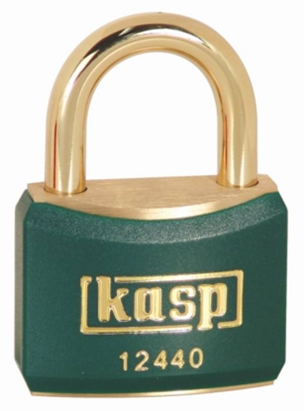 Kasp K12440GREA1 visiaci zámok 40 mm zámky s rovnakým kľúčom   zlatožltá na kľúč