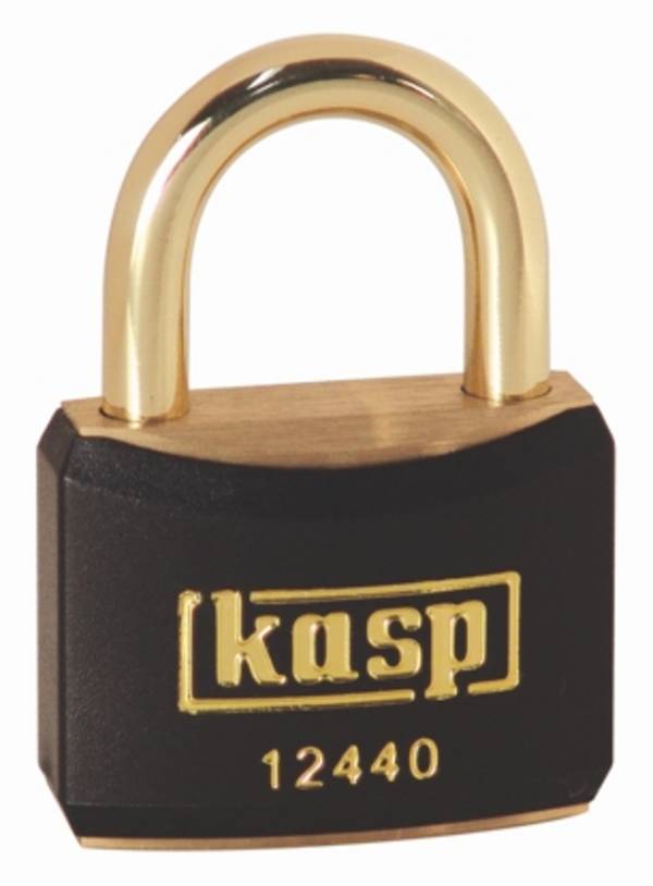 Kasp K12440BLAD visiaci zámok 40 mm zámky s rôznymi kľúčmi   zlatožltá na kľúč