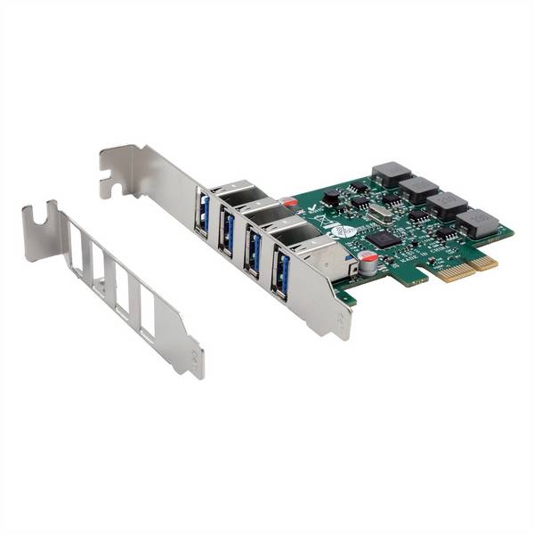 Exsys EXSYS EX-11044 4-Port USB 3.2 Gen 1 PCIe  karta PCI-Express