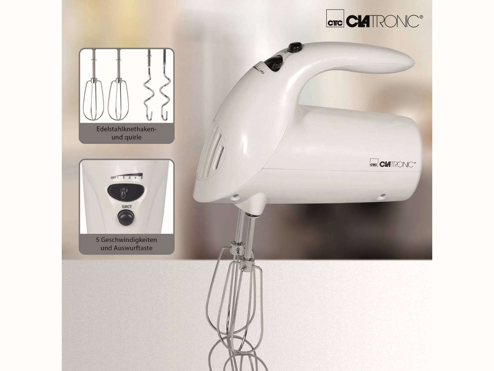 Clatronic HM3014 prístroj na prípravu hamburgerov 250 W biela-1