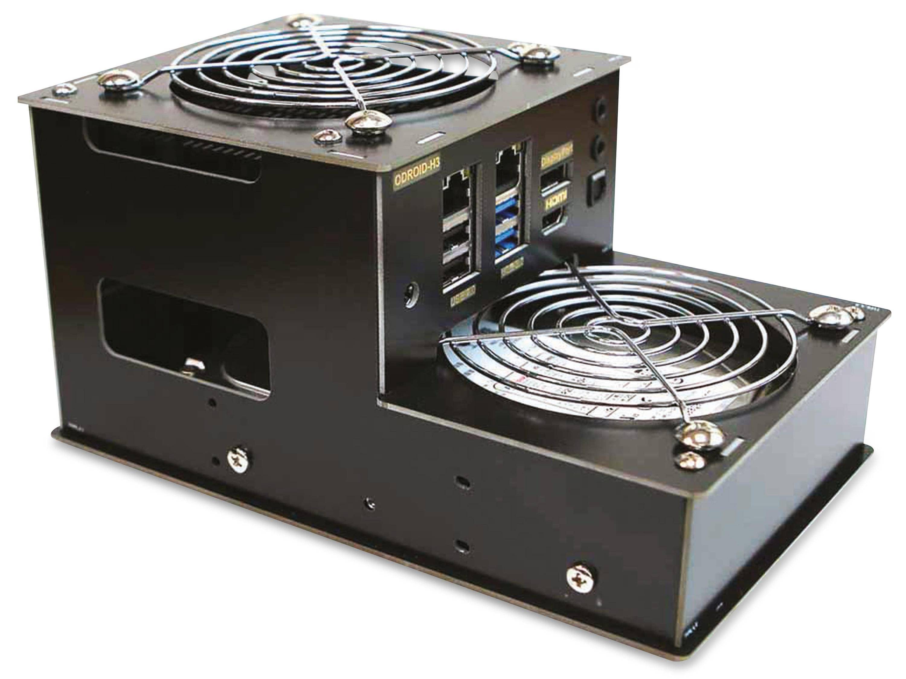 ODROID H3-CASE 4 SBC skriňa čierna-0