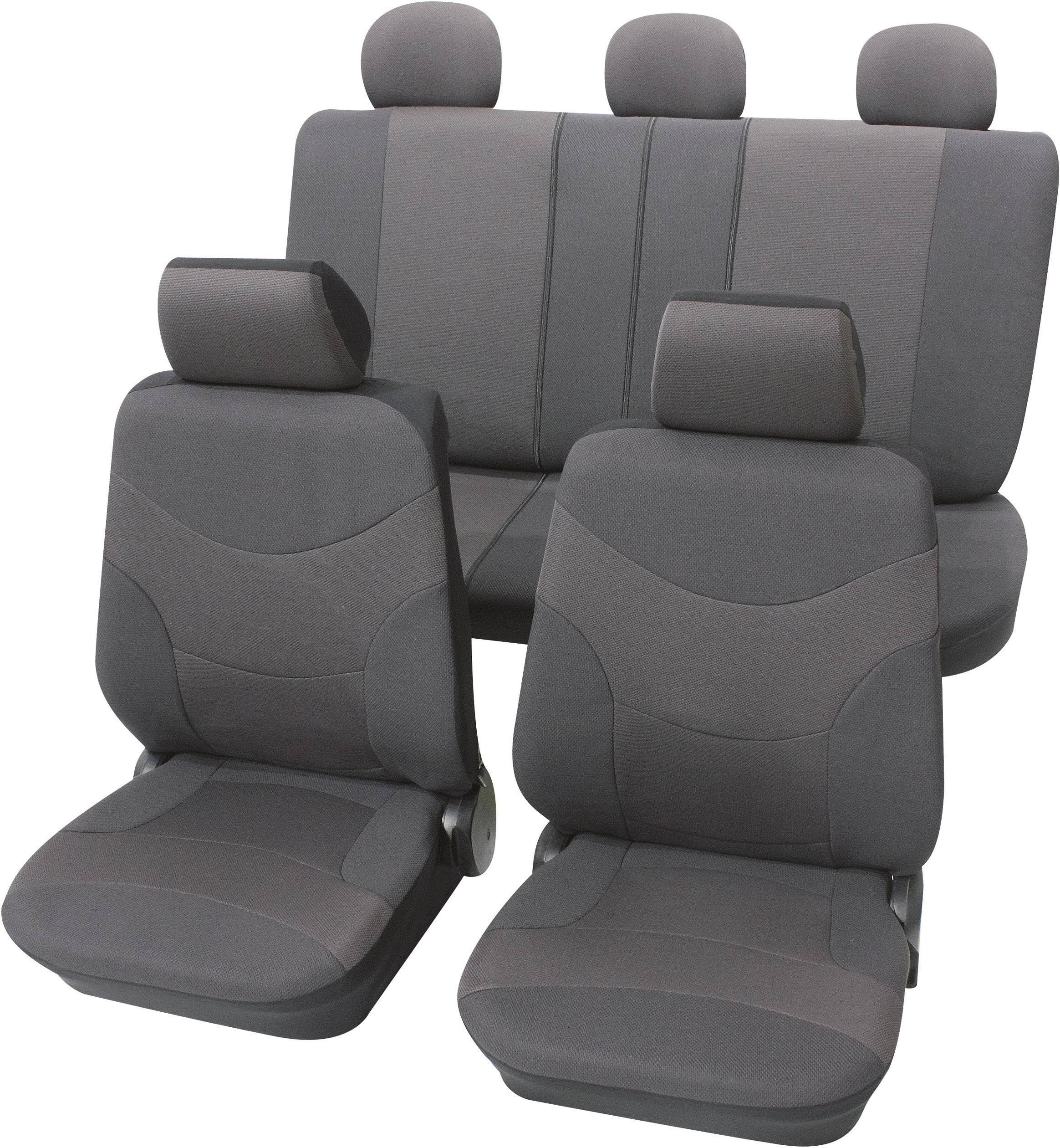 Petex 23474901 Vesuv autopoťahy 17-dielna polyester sivá sedadlo vodiča, sedadlo spolujazdca, zadné sedadlo