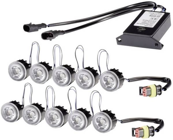 Hella 2PT 010 458-701  autosvetlá na denné svietenie LED   (Ø x h) 30 mm x 20 mm