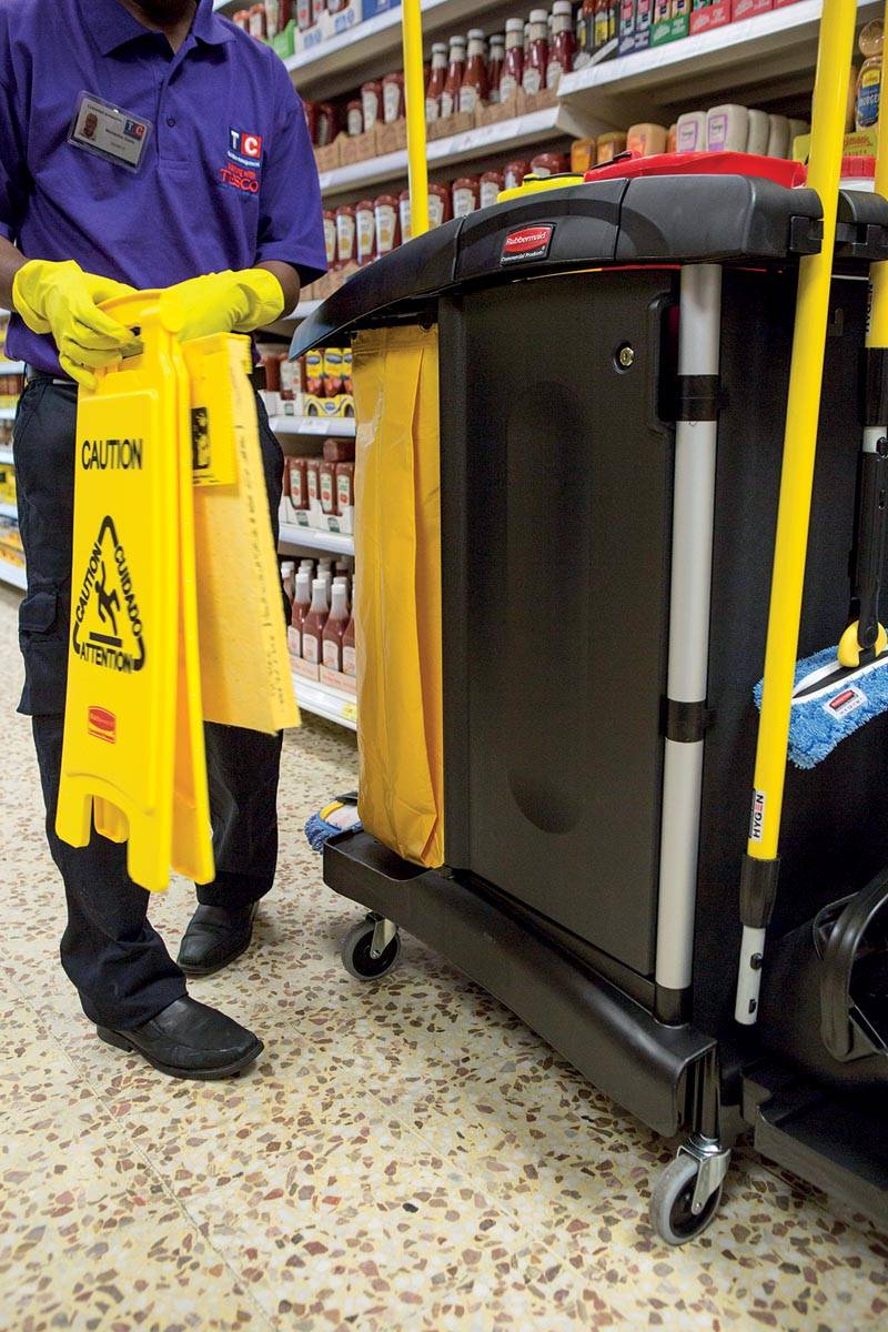 Rubbermaid 0086876032994 výstražný podstavec Pozor! nebezpečenstvo pošmyknutia (š x v) 280 mm x 670 mm 1 ks-1