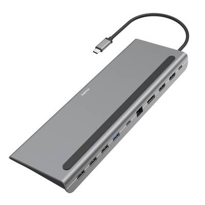 Hama 00200100 USB-C® dokovacia stanica Vhodné pre značky: univerzálny MacBook napájanie USB-C®-0
