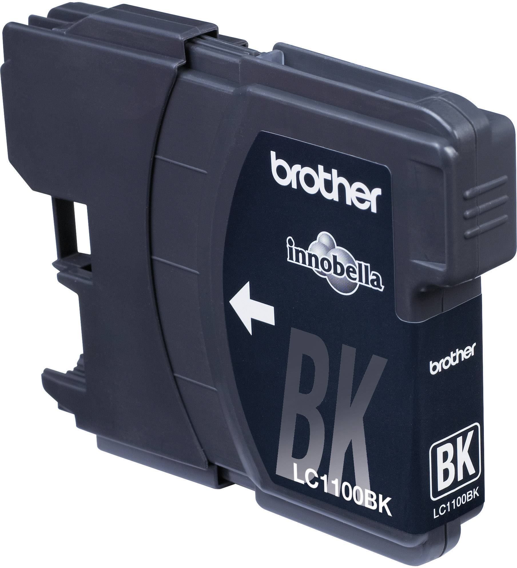 Čierna atramentová kazeta Brother-Innobella s označením 'BK LC1000BK'.