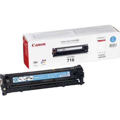 Farebná laserová kazeta Canon Model 716, kompatibilná s tlačiarňou LBP5050. Balenie obsahuje logá a detaily potvrdzujúce originálnosť.