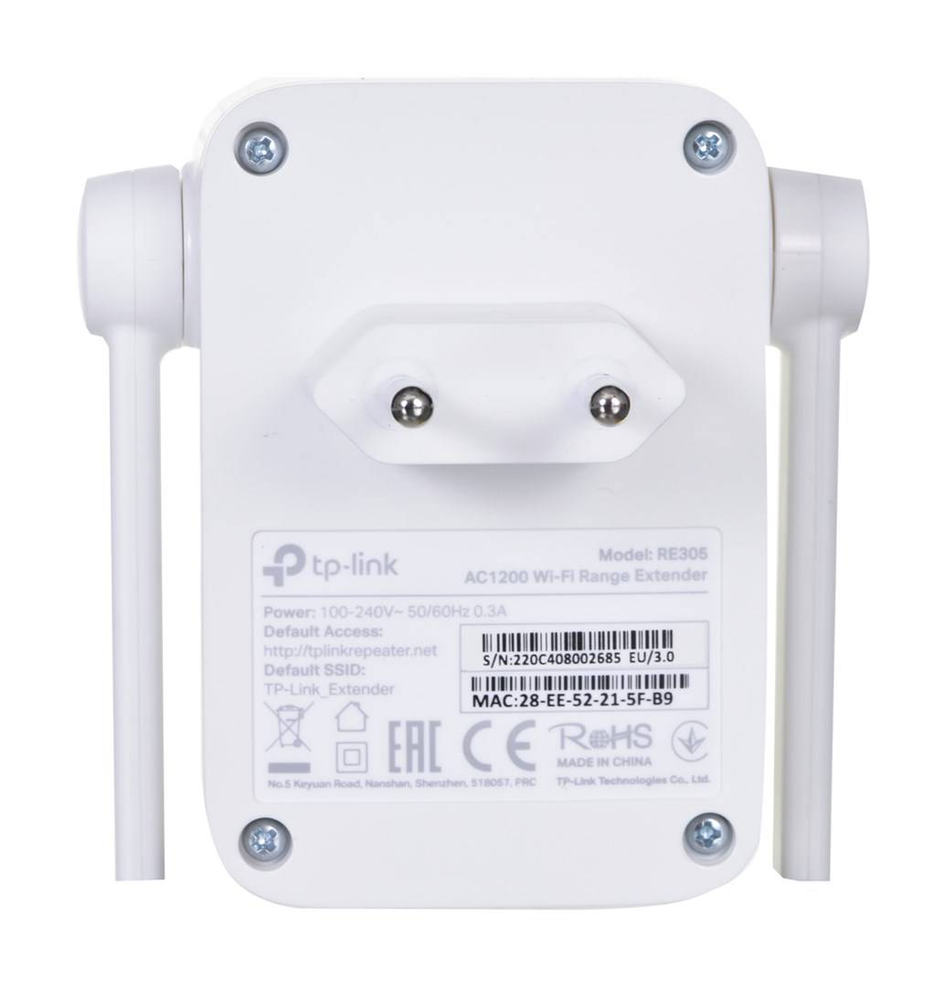 TP-LINK Wi-Fi repeater RE305, RE305, 1.2 GBit/s-3