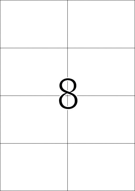 Číslo '8' je vycentrované na bielom pozadí v mriežke.