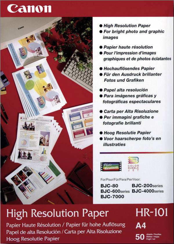 Canon High Resolution Paper HR-101N 1033A002 fotografický papier A4 106 g/m² 50 listov matný
