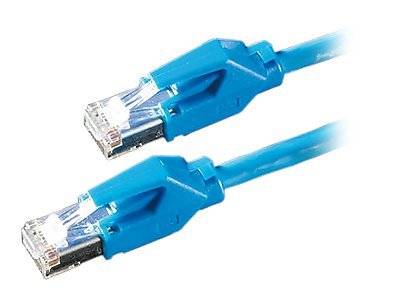 Secomp 21.05.0004 RJ45 sieťové káble, prepojovacie káble CAT 6 S/FTP 0.50 m modrá dvojžilový tienený, bez halogénov, sam-1