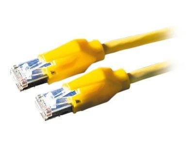 Secomp 21.05.0032 RJ45 sieťové káble, prepojovacie káble CAT 6 S/FTP 3.00 m žltá dvojžilový tienený, bez halogénov, samo-1