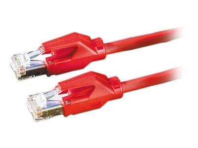 Secomp 21.05.0021 RJ45 sieťové káble, prepojovacie káble CAT 6 S/FTP 2.00 m červená (jasná) dvojžilový tienený, bez halo-1