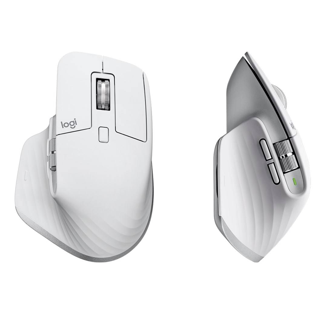 Logitech MX Master 3S optická ergonomická myš, prenos Bluetooth®, bezdrôtový, 7 tlačidlo, 8000 dpi, svetlosivá-5