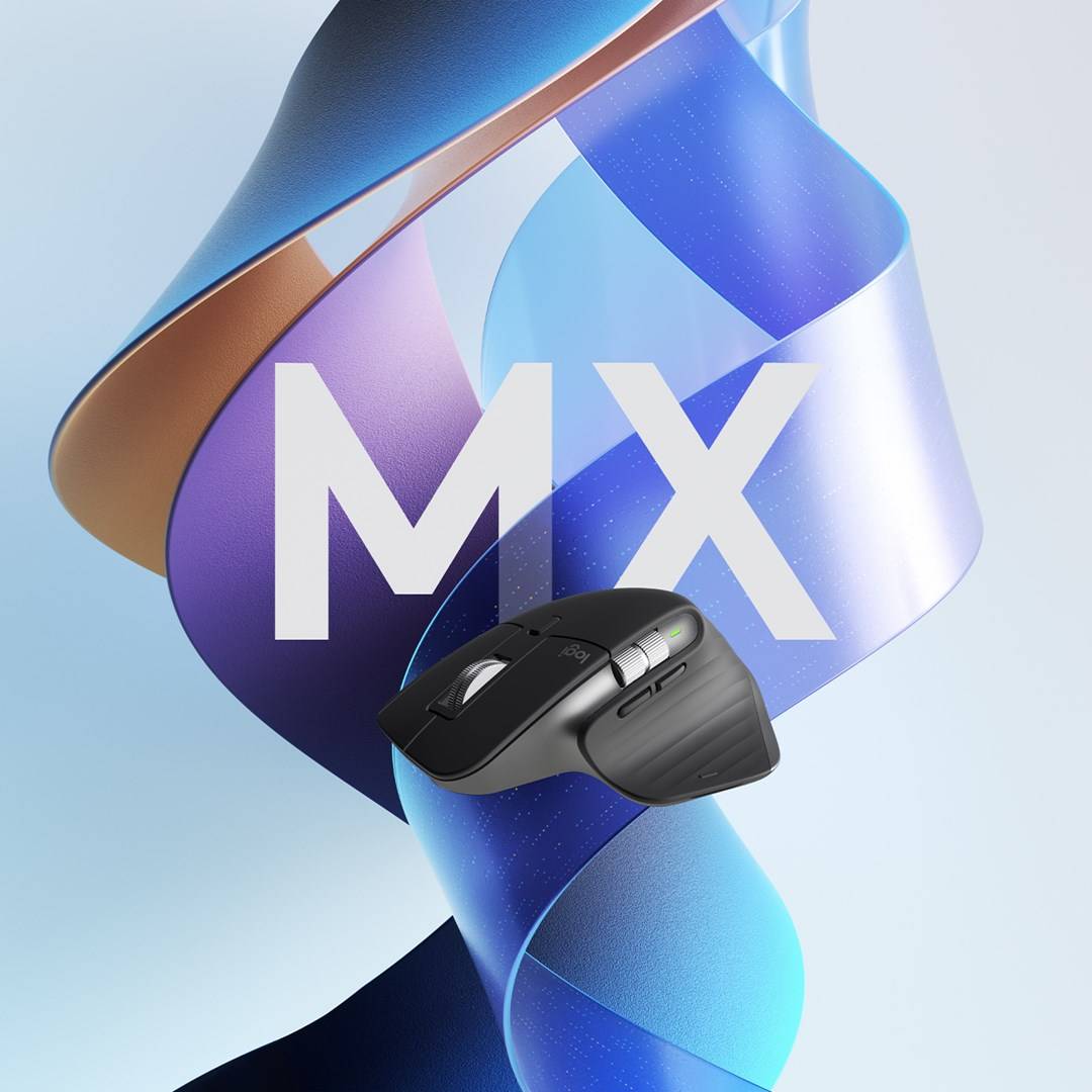 Logitech MX Master 3S optická ergonomická myš, prenos Bluetooth®, bezdrôtový, 7 tlačidlo, 8000 dpi, svetlosivá-6