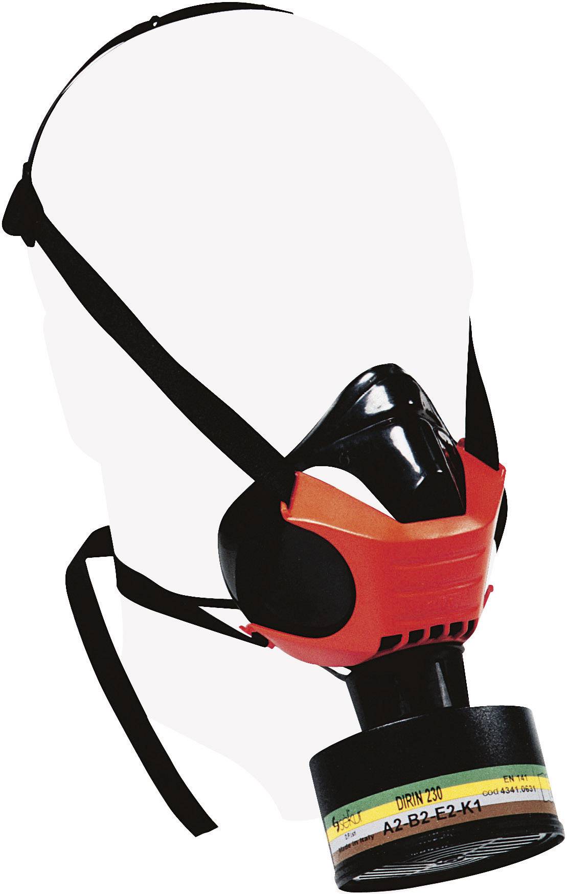 Ekastu Polimask Alfa 466 620 Halfgelaatsmasker Zonder filter EN 140, EN 148-1 DIN 140, DIN 148-1 afbeelding