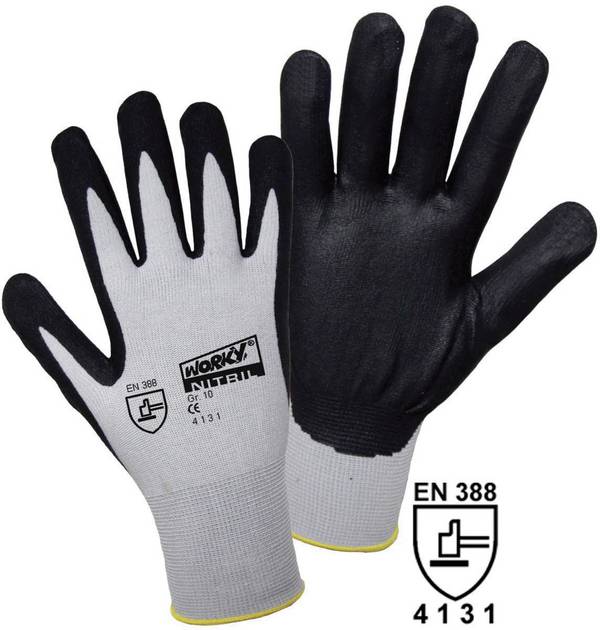 Leipold Doehle FOAM Nylon NITRILE 1158-11 nylon pracovné rukavice Veľkosť rukavíc: 11, XXL  CAT II 1 pár