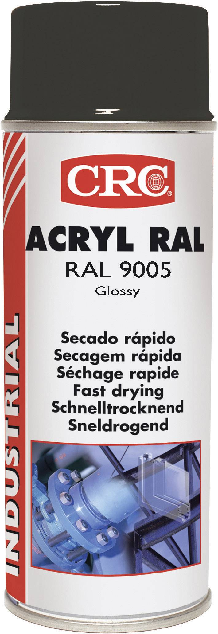 CRC 31063-AA Acryllak Zwart (glanzend) RAL-kleurcode 9005 400 ml