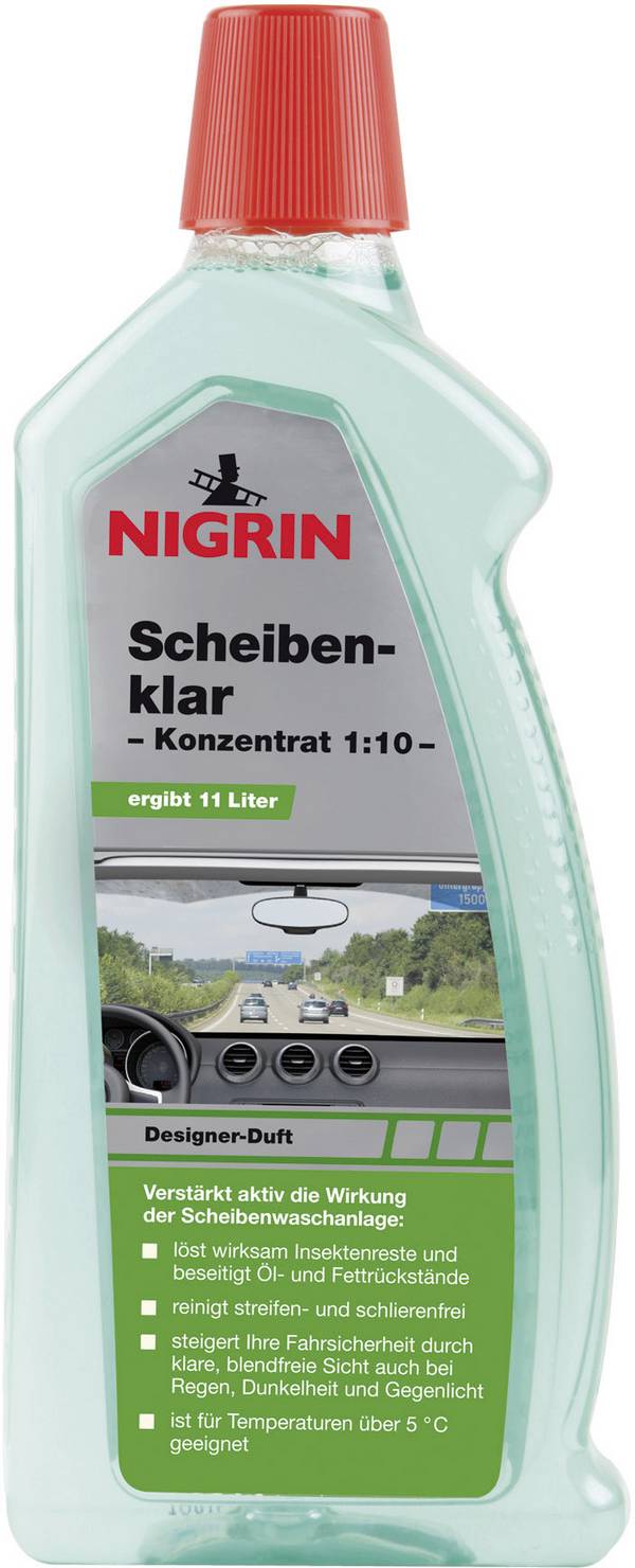 NIGRIN 72983  koncentrovaný čistič skiel 1000 ml
