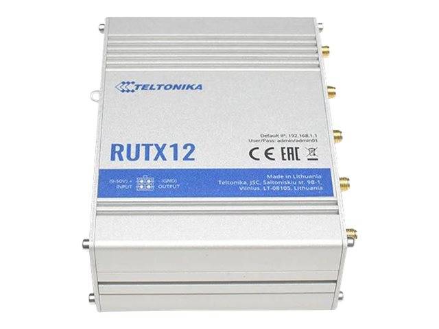 Teltonika RUTX12 - Wireless Router - WWAN 4-Port-Switch Router