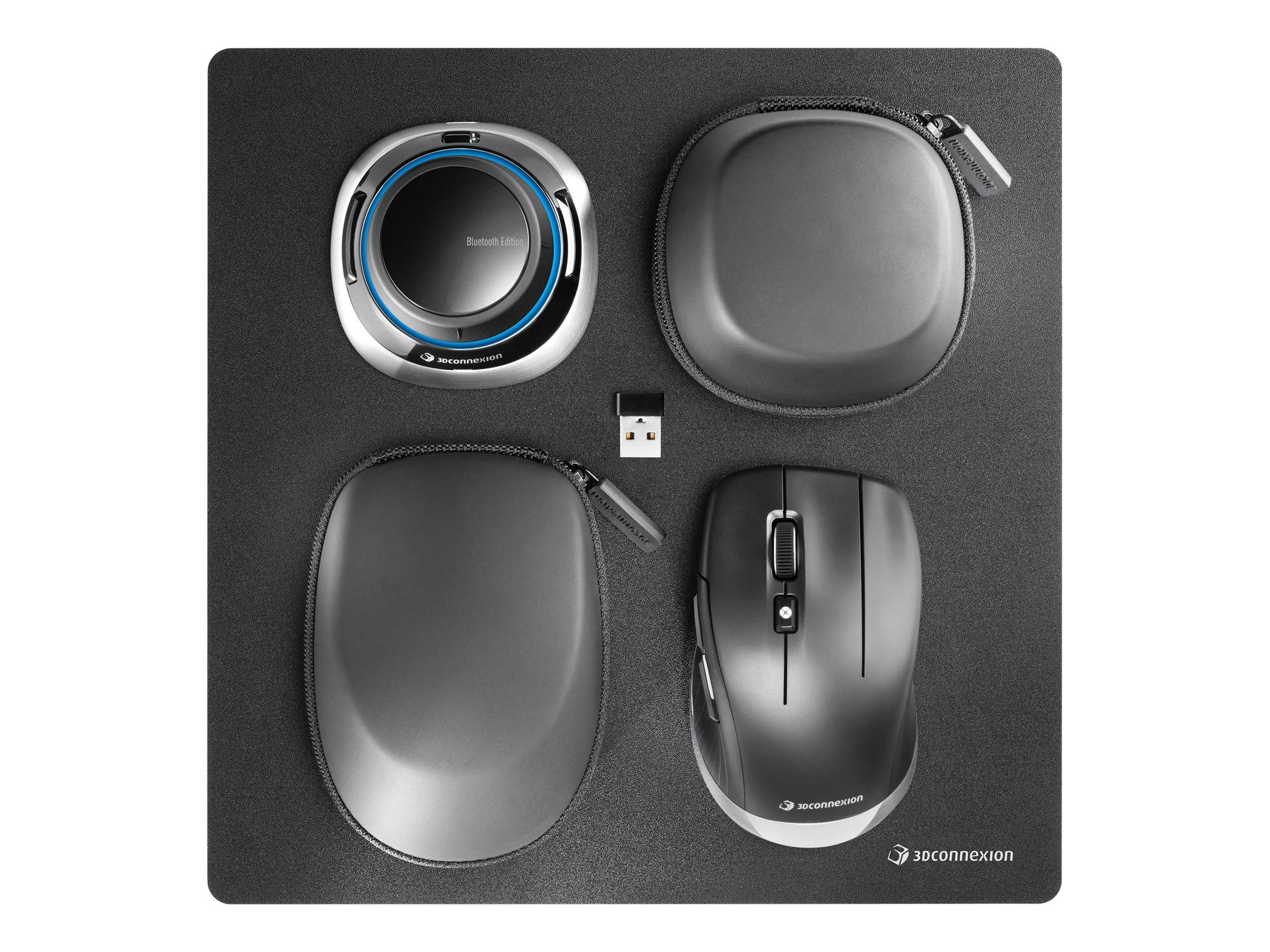 3Dconnexion 3Dconnexion SpaceMouse Wireless Kit 2 - 3D-Maus optická myš, prenos Bluetooth®, 7 tlačidlo, čierna-0