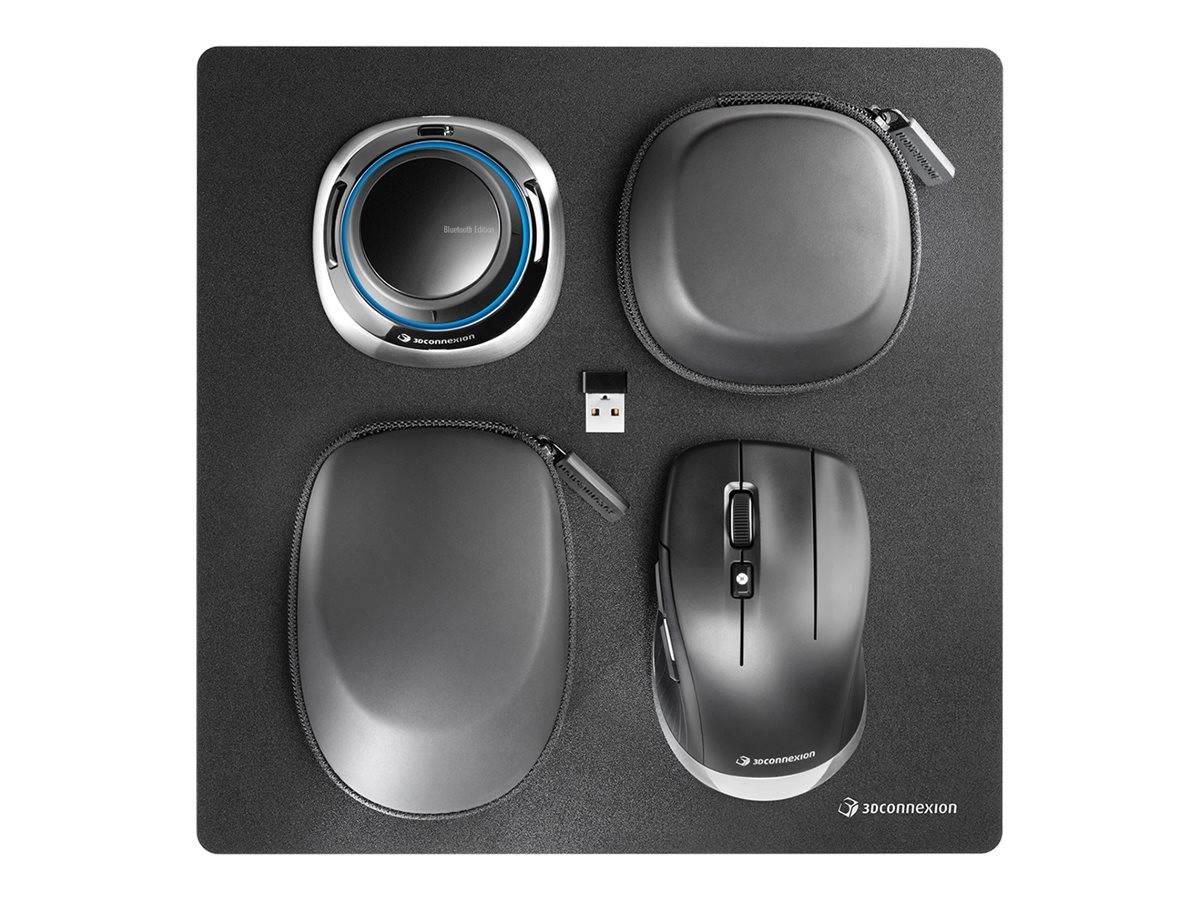 3Dconnexion 3Dconnexion SpaceMouse Wireless Kit 2 - 3D-Maus optická myš, prenos Bluetooth®, 7 tlačidlo, čierna-2