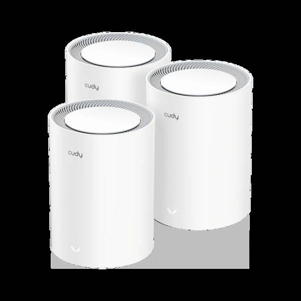 cudy M3000(3-PACK) V2.0 CUDY M3000 AX3000 Wi-Fi 6 Mesh  2.5G 3er  zmiešaná sieť