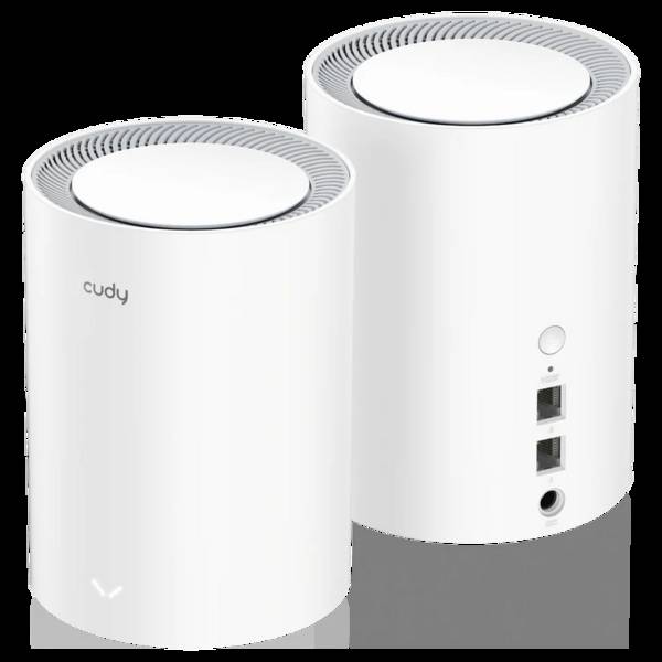 cudy M3000(2-Pack)white CUDY M3000 AX3000 Wi-Fi 6 Mesh  2.5G 2er  zmiešaná sieť