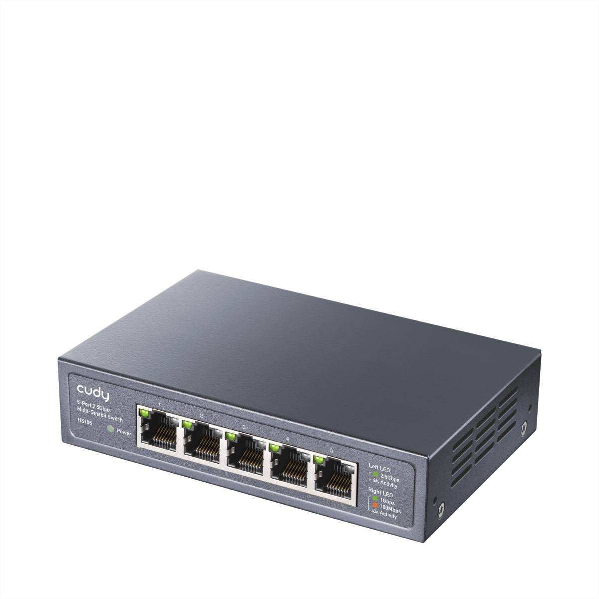cudy HS105 5-Port 2.5G Metal Switch - Switch - 0,1 Gbps sieťový switch 2.5 GBit/s-0