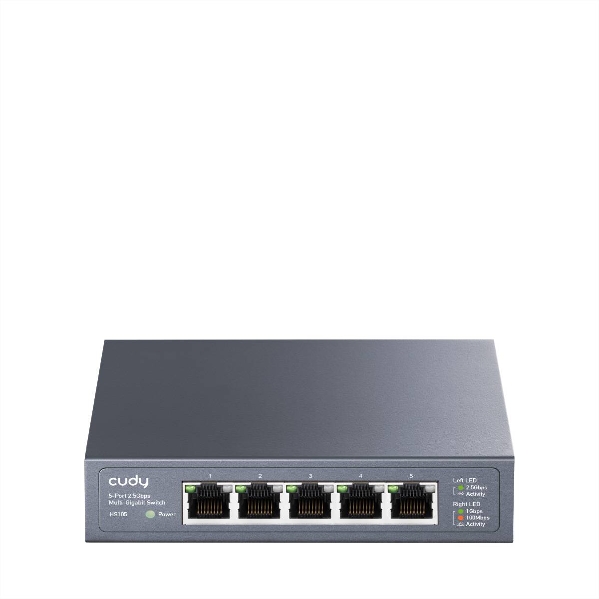 cudy HS105 5-Port 2.5G Metal Switch - Switch - 0,1 Gbps sieťový switch 2.5 GBit/s-1