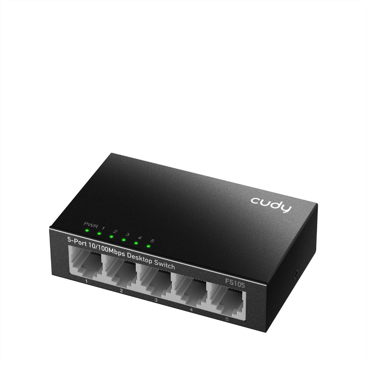 cudy FS105 5-Port 10/100 Metal Switch - Switch - 0,1 Gbps sieťový switch 10 / 100 MBit/s-0