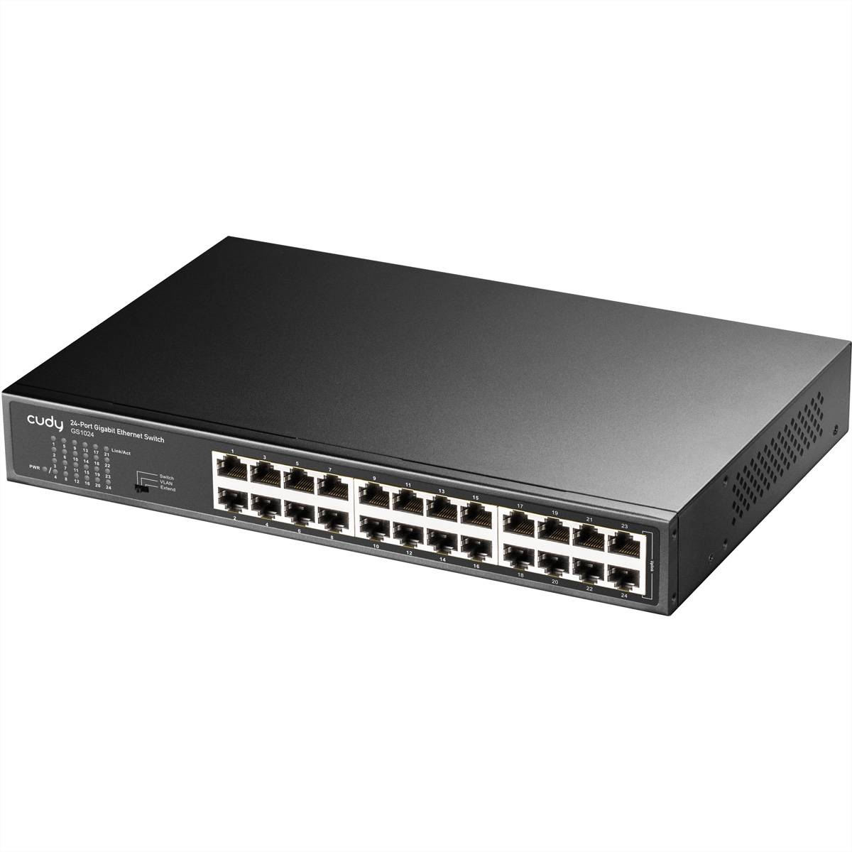 Cudy GS1024  GS1024 switch di rete Gigabit Ethernet (10/100/1000) Nero Netwerk switch
