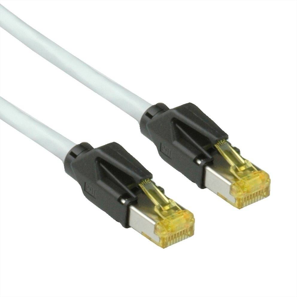 Secomp 21.05.9600 RJ45 sieťové káble, prepojovacie káble CAT 6A S/FTP 10.00 m sivá dvojžilový tienený, bez halogénov, sa-0