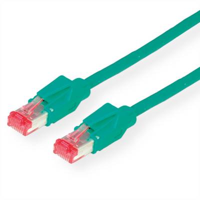 Secomp 21.05.0033 RJ45 sieťové káble, prepojovacie káble CAT 6 S/FTP 3.00 m zelená dvojžilový tienený, bez halogénov, sa-0