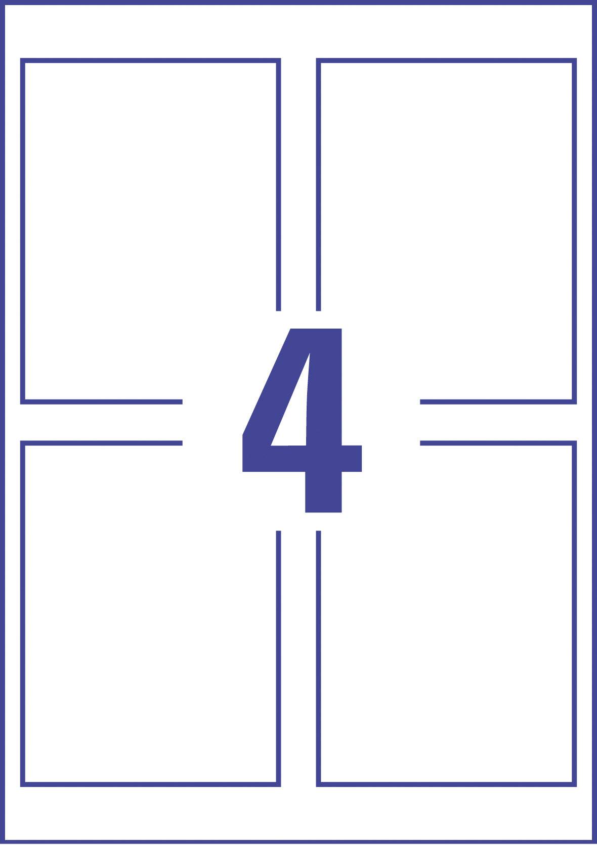 Číslo '4' v modrej farbe, centrálne umiestnené na bielom pozadí s modrými ohraničujúcimi líniami.