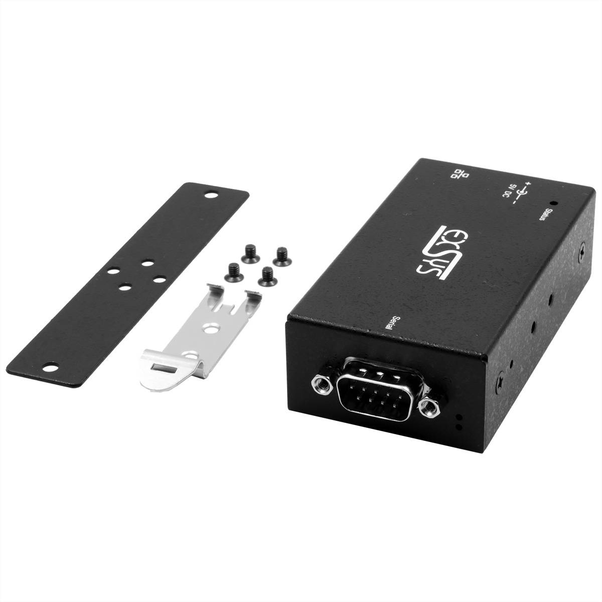 Exsys EXSYS GmbH Ethernet zu 1 x RS-232, inkl. 5V/4A Netzteil (EX-6111-2) sériový server pre konzoly-3