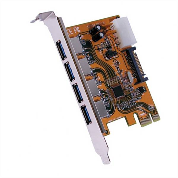 Exsys EXSYS GmbH USB 3.2 Gen1 PCIe Karte mit 4 Ports (Chip-Set Renesas) (EX-11094)  karta PCI-Express