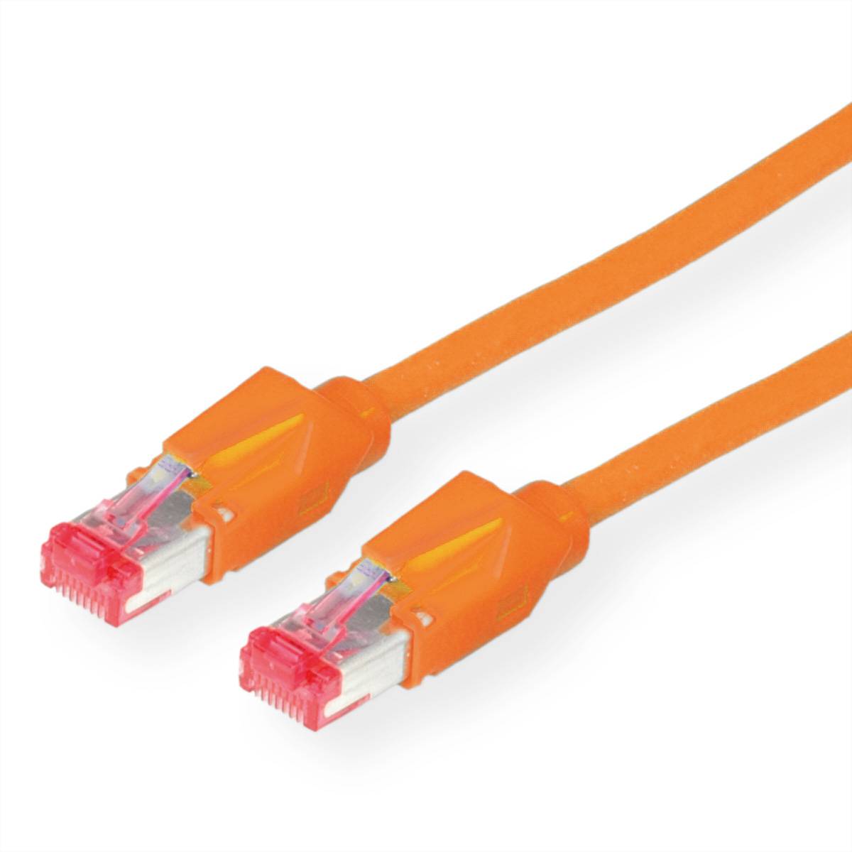 Secomp 21.05.2035 RJ45 sieťové káble, prepojovacie káble CAT 6 S/FTP 3.00 m oranžová dvojžilový tienený, bez halogénov, -0