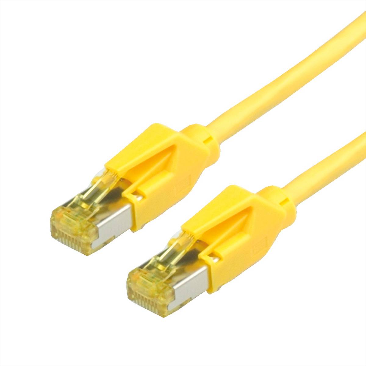 Secomp 21.05.9512 RJ45 sieťové káble, prepojovacie káble CAT 6A S/FTP 1.00 m žltá dvojžilový tienený, bez halogénov, sam-0