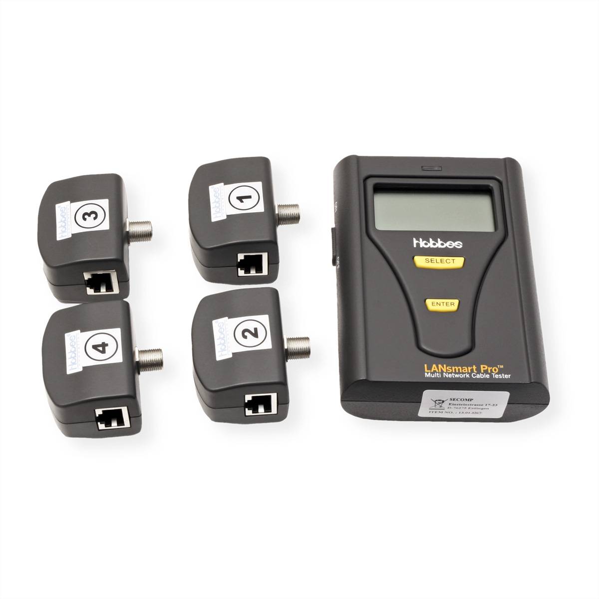 Hobbes 256003PRO HOBBES LANsmart Pro Netzwerkkabel-Tester sada sieťového príslušenstva-3