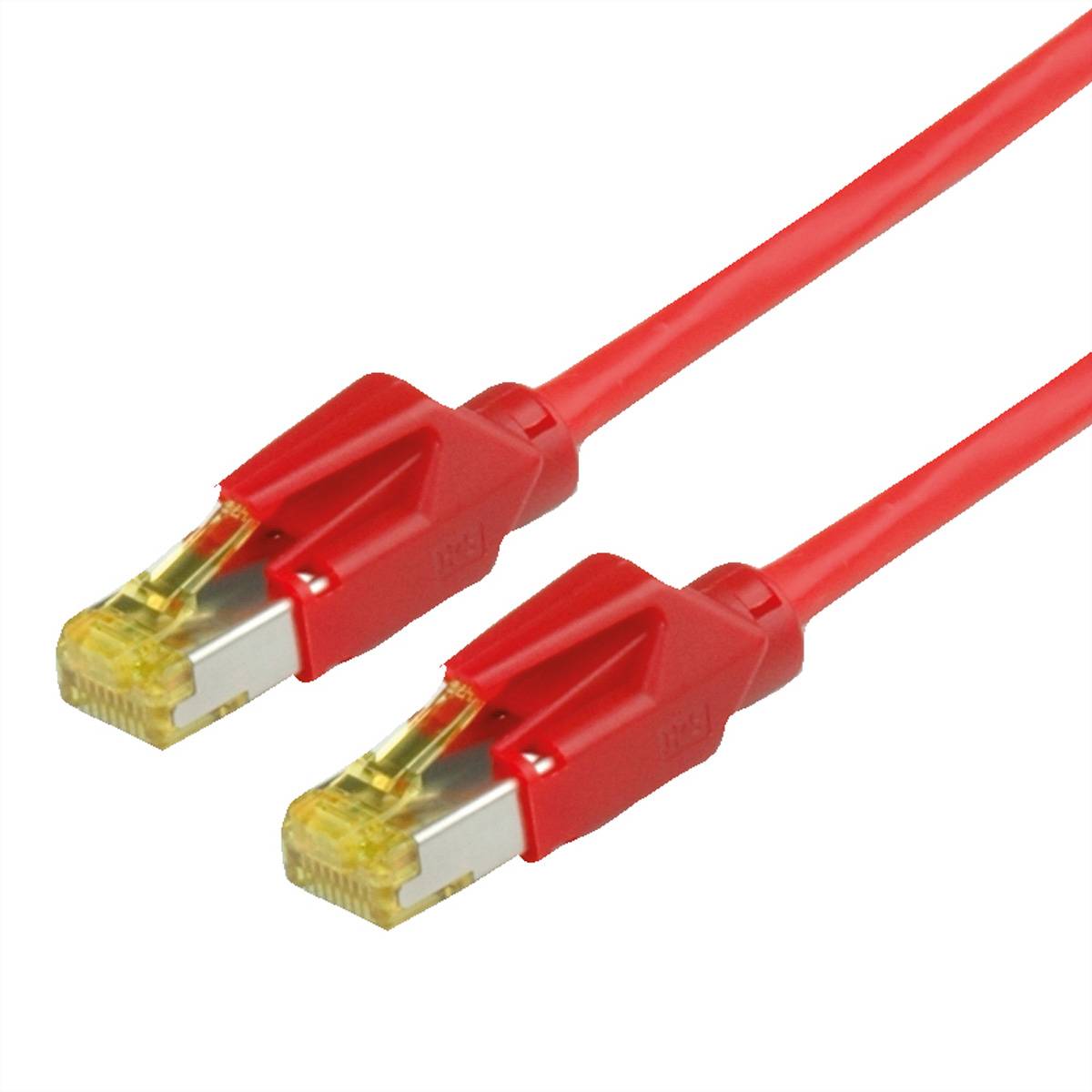 Secomp 21.05.9511 RJ45 sieťové káble, prepojovacie káble CAT 6A S/FTP 1 m červená (jasná) dvojžilový tienený, bez halogé-0