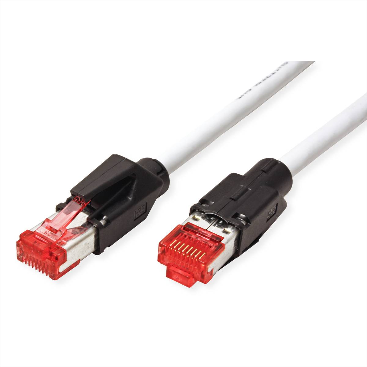 Secomp 21.05.0030 RJ45 sieťové káble, prepojovacie káble CAT 6 S/FTP 3.00 m sivá dvojžilový tienený, bez halogénov, samo-1