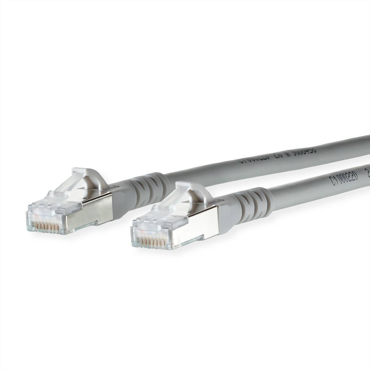 Metz Connect 1308456033-E RJ45 sieťové káble, prepojovacie káble CAT 6A S/FTP 6.00 m sivá dvojžilový tienený, bez halogé-0