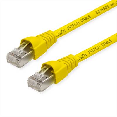 Telegärtner 100008706 RJ45 sieťové káble, prepojovacie káble CAT 6A S/FTP 4.50 m žltá dvojžilový tienený, s ochranou, sa-0