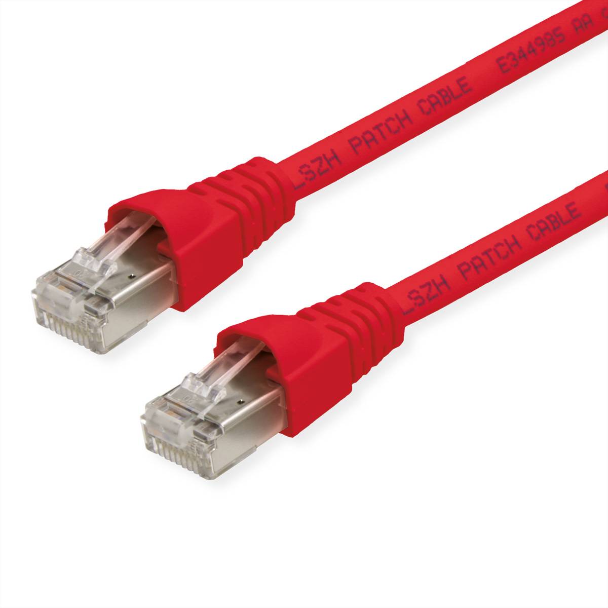 Telegärtner 100028073 RJ45 sieťové káble, prepojovacie káble CAT 6A S/FTP 6.50 m červená (jasná) dvojžilový tienený, s o-0