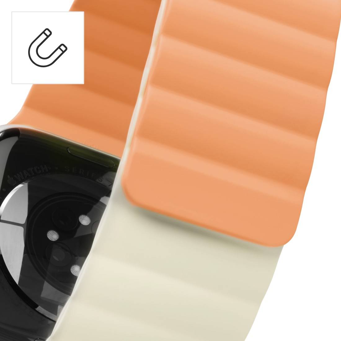 Hama 38 mm, 40 mm, 41 mm oranžová, béžová-3