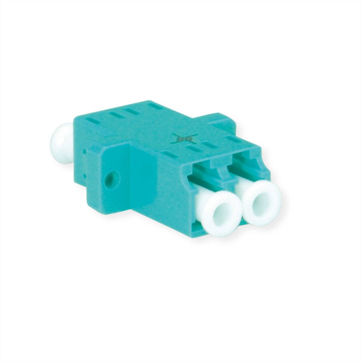 Teleg&auml;rtner LC Duplex Kupplung, Multimod  100007158 glasvezel-connector LC 1 stuks Aqua-kleur 100007158 Turquoise 1 stuk(s)