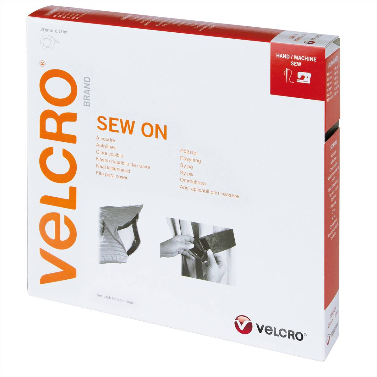 VELCRO VEL-EC60284, Burgund, 20 mm, 10 m, 1 St&uuml;ck(e), Box Klittenband (l x b) 10 m x 20 mm Bourgondisch 1 stuk(s)